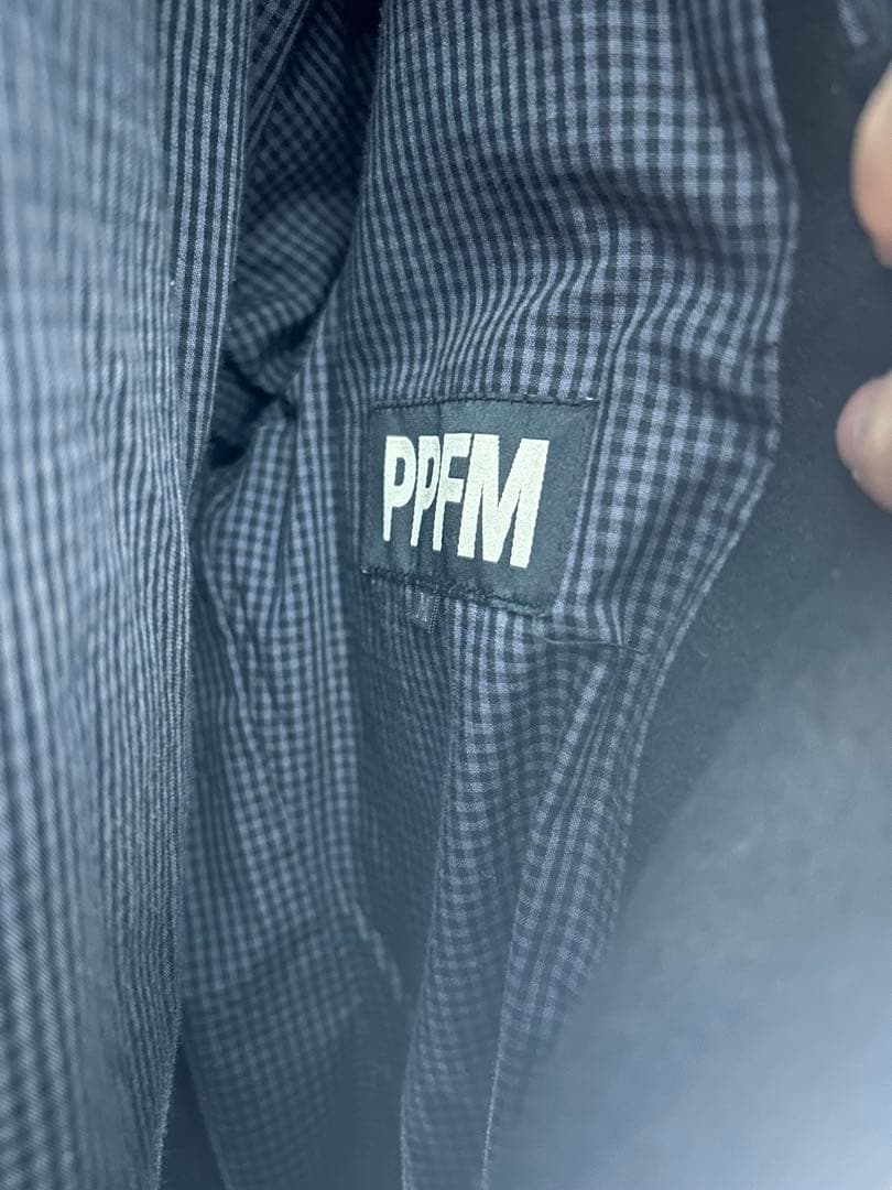 ジャケット・アウター 00s ppfm fur fooded napoleon jacket