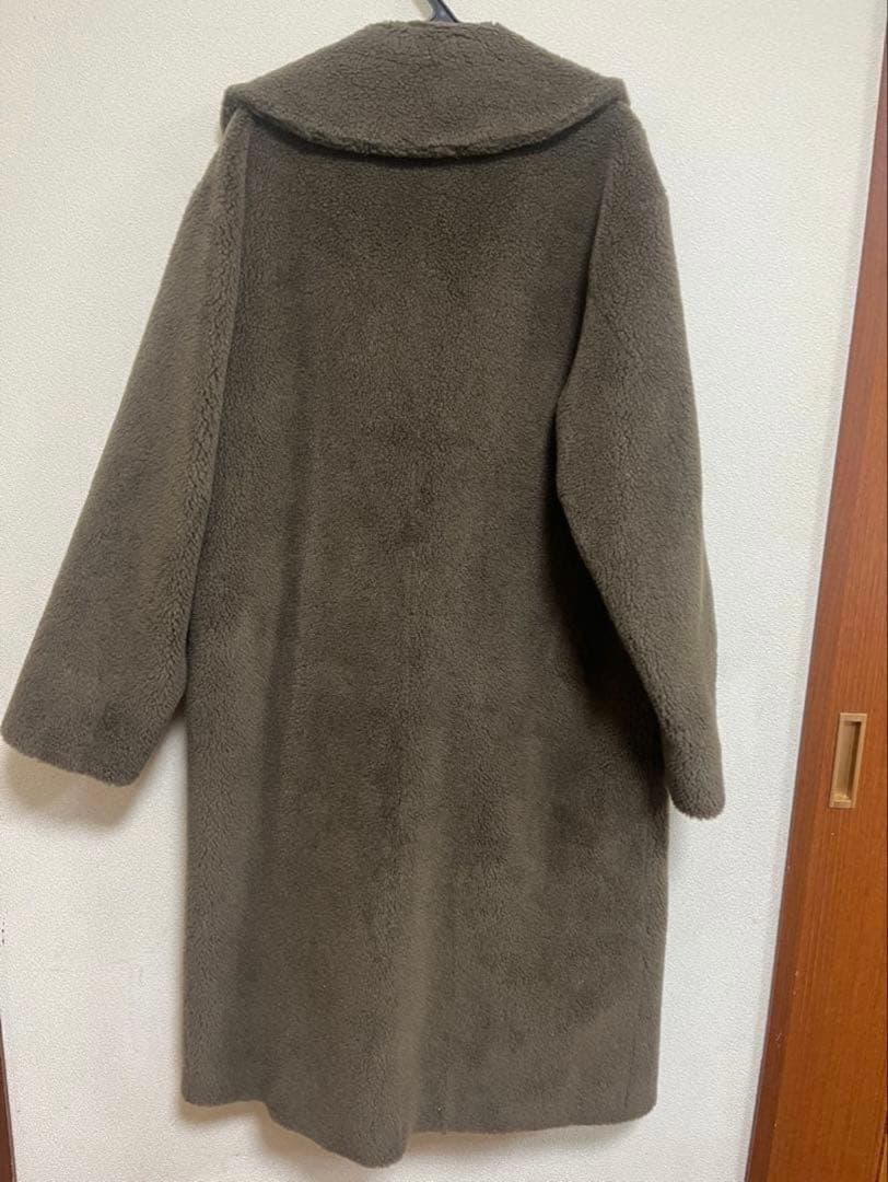 aさま専用　anuans ボア　ウールブレンドロングコート