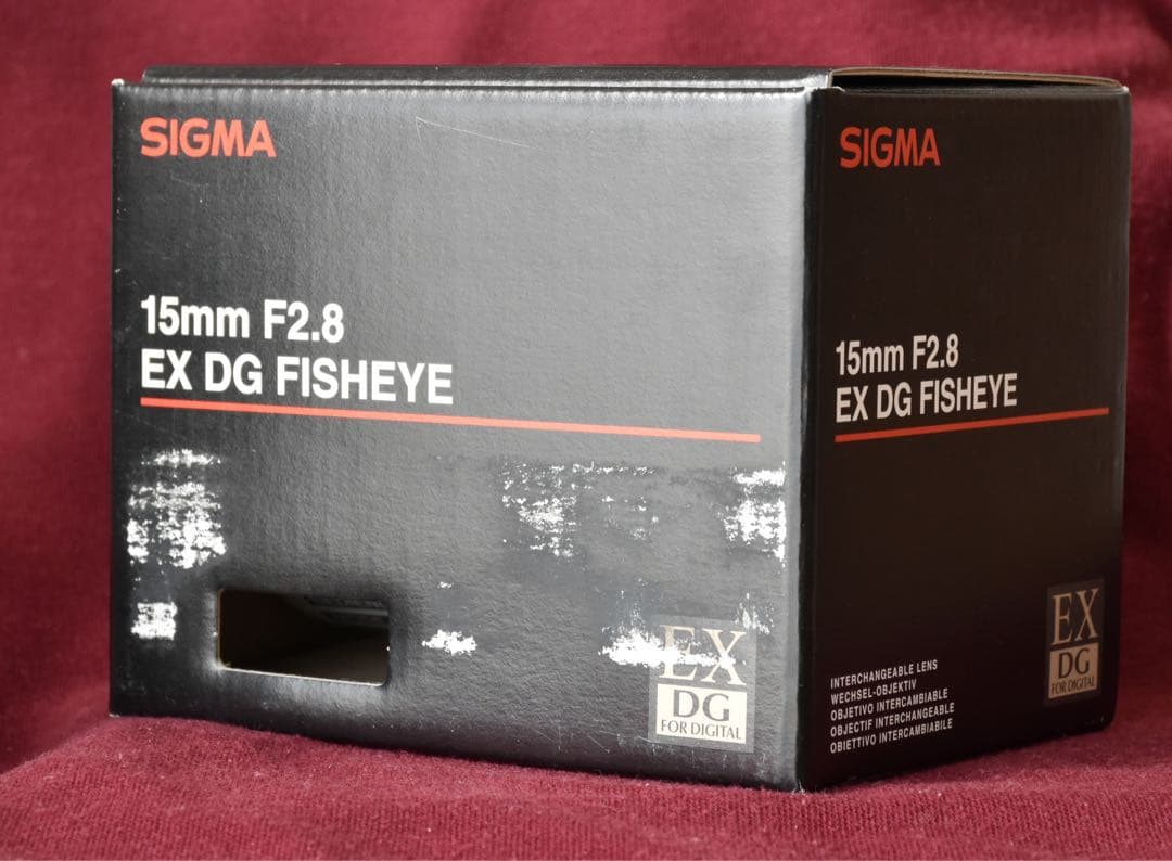 美品SIGMA 15mm F2.8 EX DG FISHEYE Nikon箱付