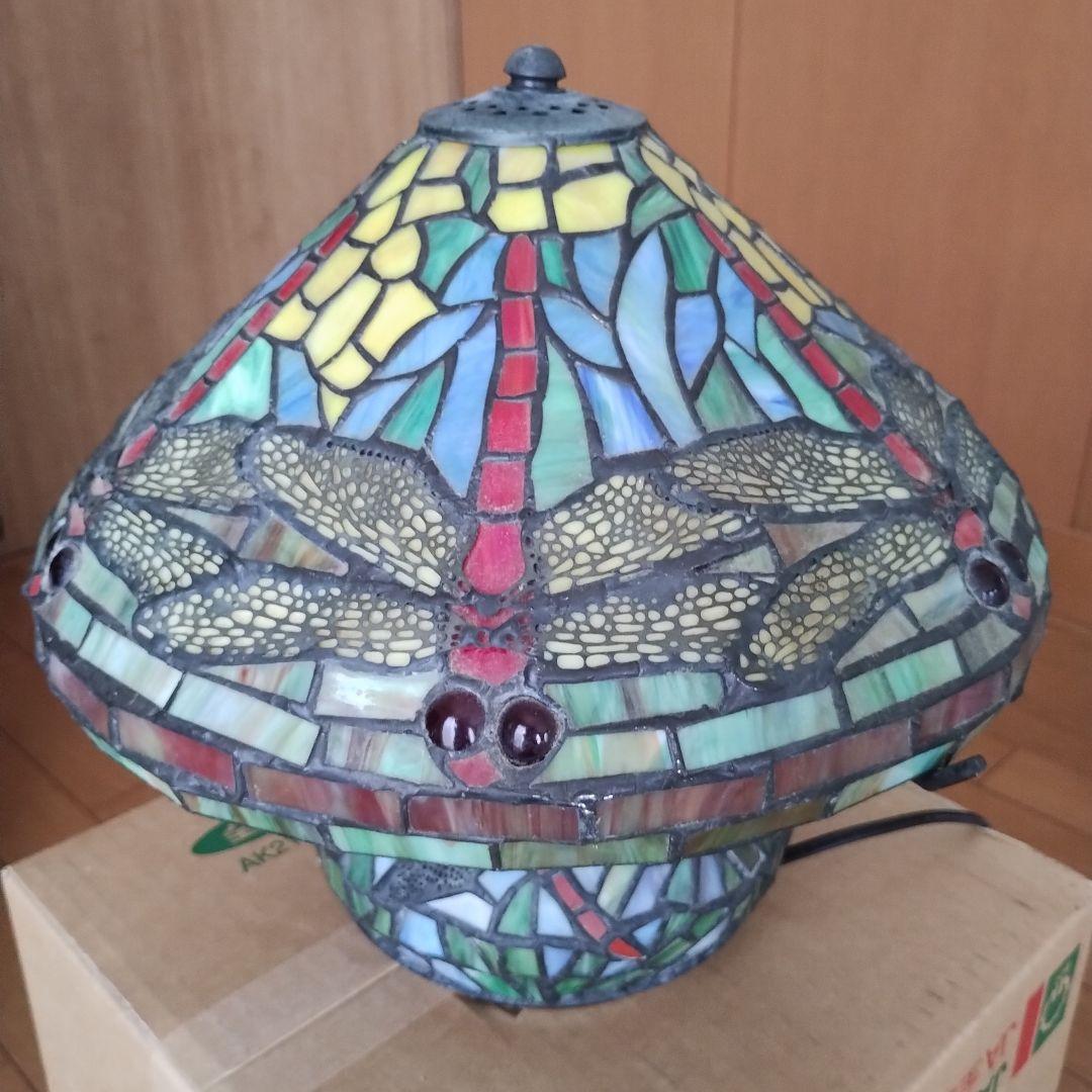アンティーク♪ドラゴンフライトンボ ステンドグラス ランプ