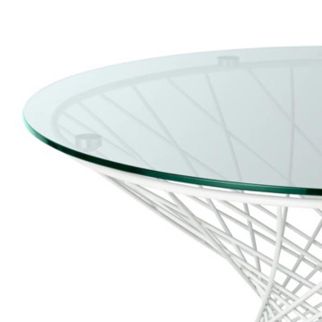 【美品_値引き可】マーリア コーヒーテーブル Franfran クリア×ホワイト