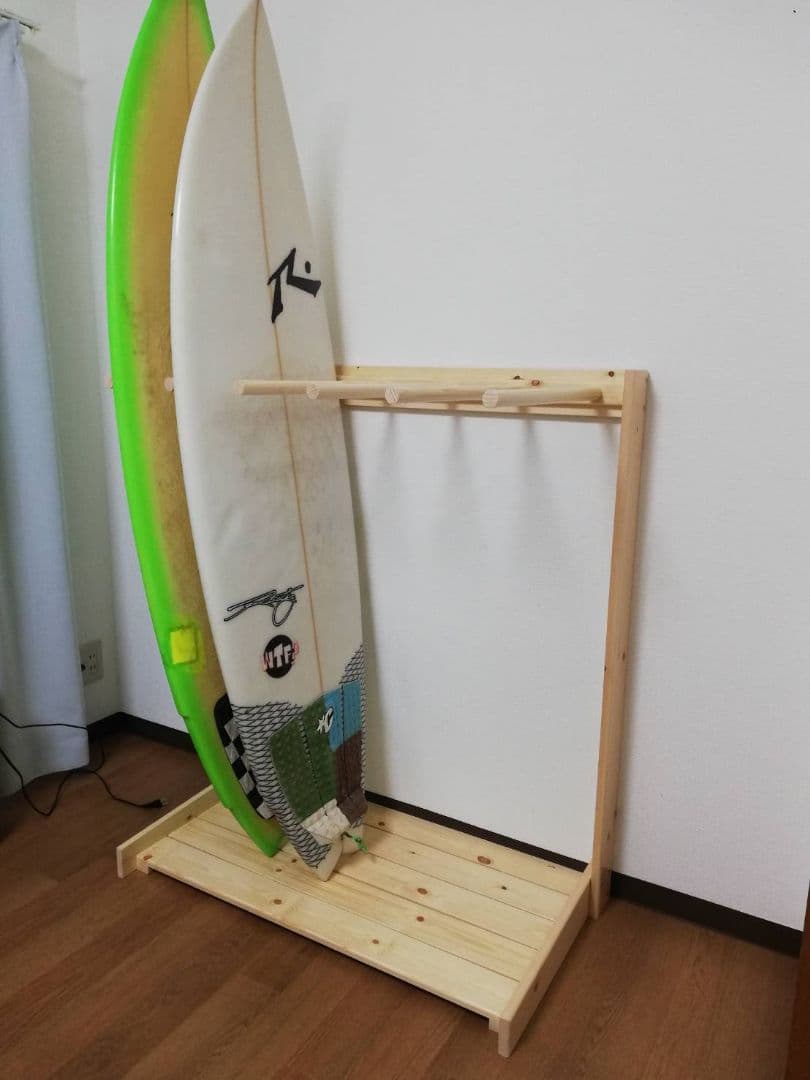 ５枚収納　サーフボードラック　サーフボードスタンド　スノーボードラック