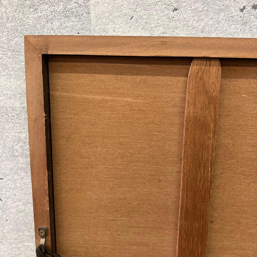 昭和レトロ 風景画 水墨画 花鳥 絵画 色紙 壁掛け 壁飾り 額装 フレーム付き