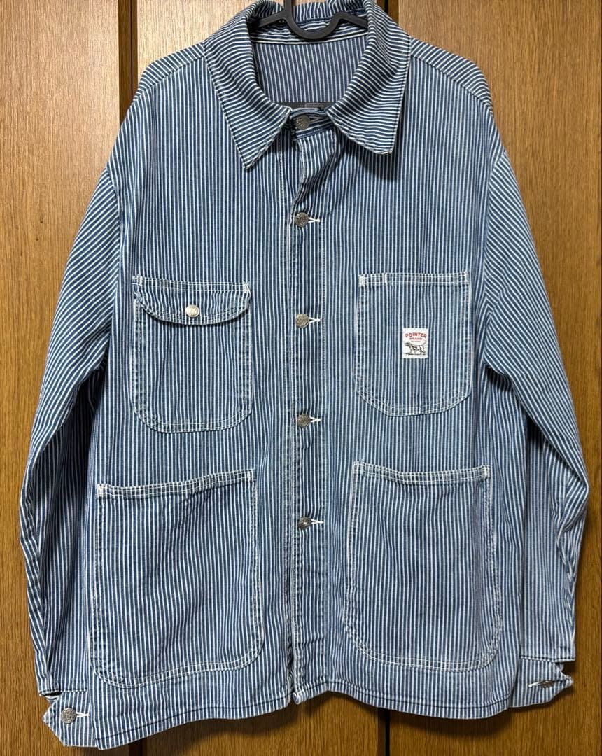 USA製 POINTER カバーオール ジャケット ヒッコリー