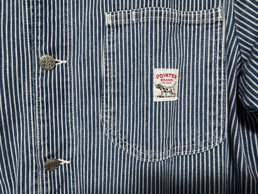 USA製 POINTER カバーオール ジャケット ヒッコリー