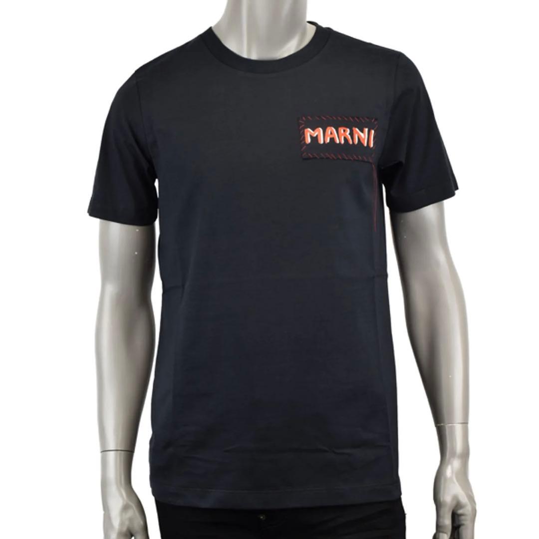 MARNI マルニ ハンドステッチ ボックスロゴ Tシャツ