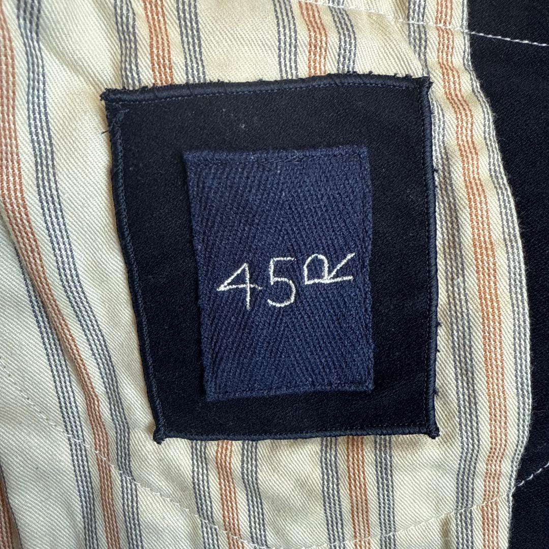 45R コットンモクロディのダブルブレストジャケット