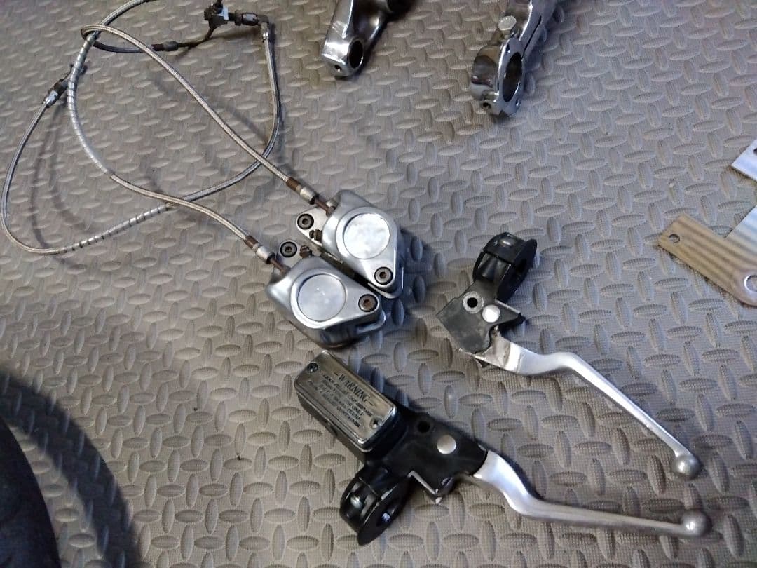 ハーレーショベルヘッド41Φワイドフォーク フロントフォークとホイールセット