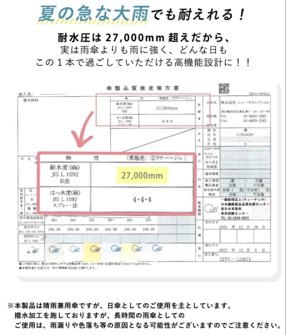 ⭐️COKAGE+ ACTIVE 5段ミニ 50cm 折⭐️ 遮光率100%