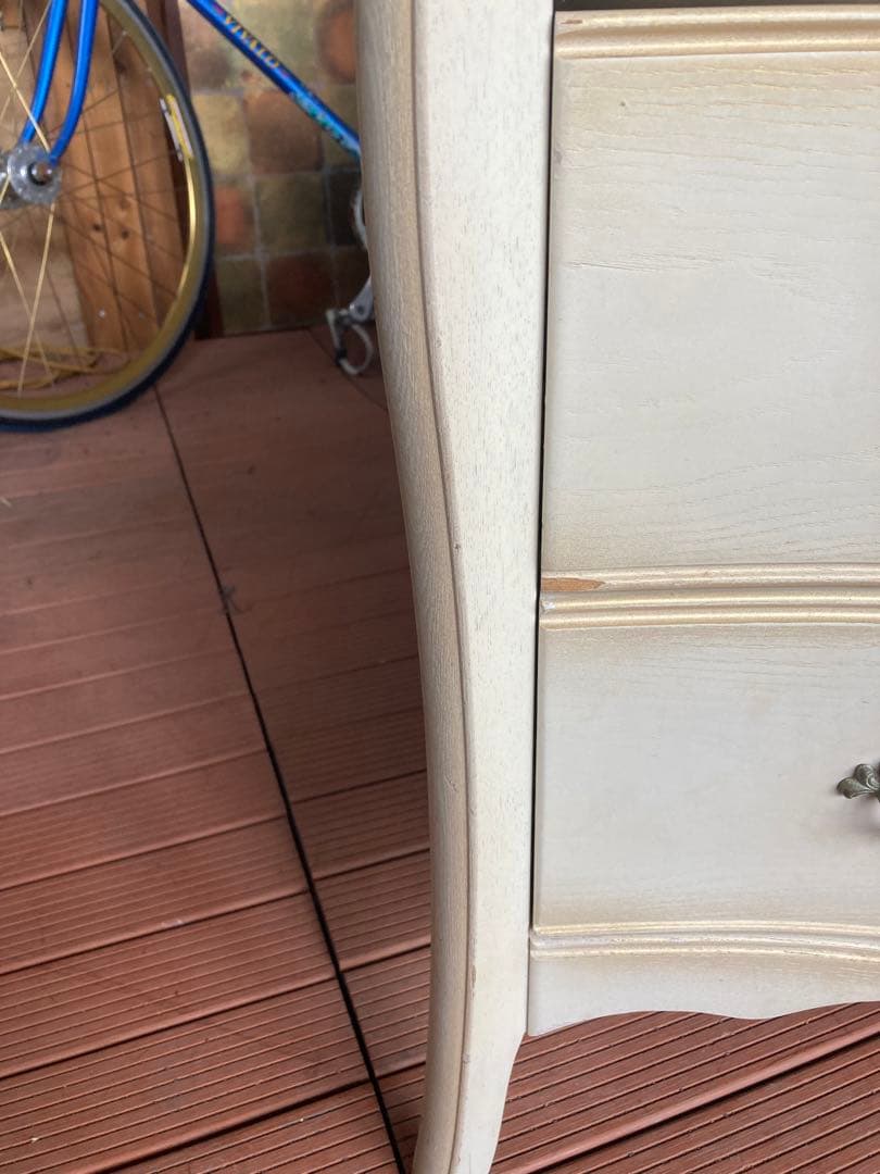 あ*え様 松永工房　カンティーヌ　チェスト　白家具　猫足　IDC取扱　キズ有り