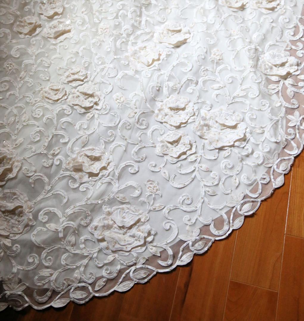 595グレースGRACEワンショルダー高級ウェディングドレス7号9号11号S～M