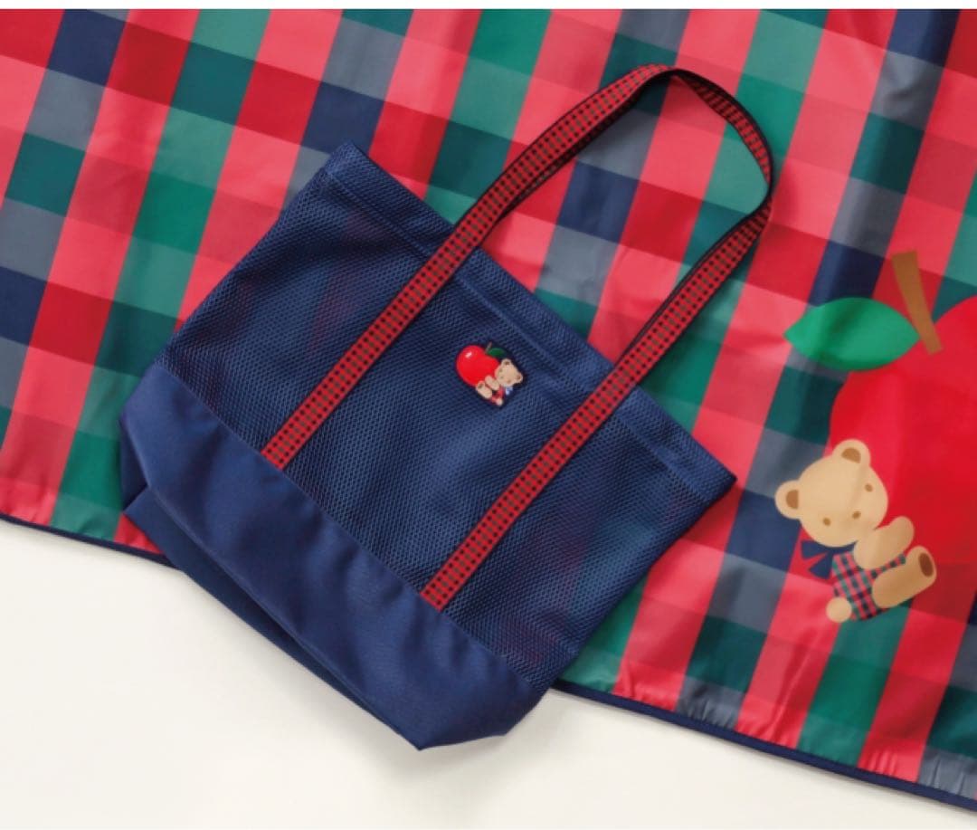 familiar ネイビー メッシュバッグ