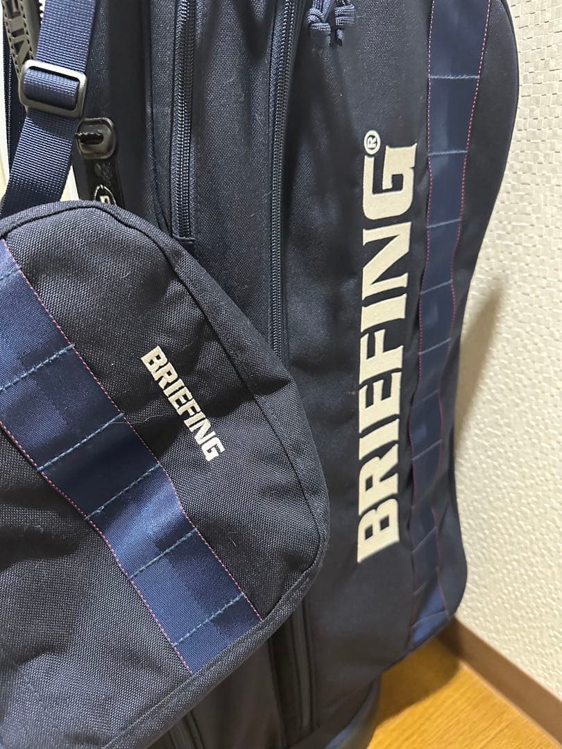 ミーBRIEFING ネイビー キャディバッグ スタンド式