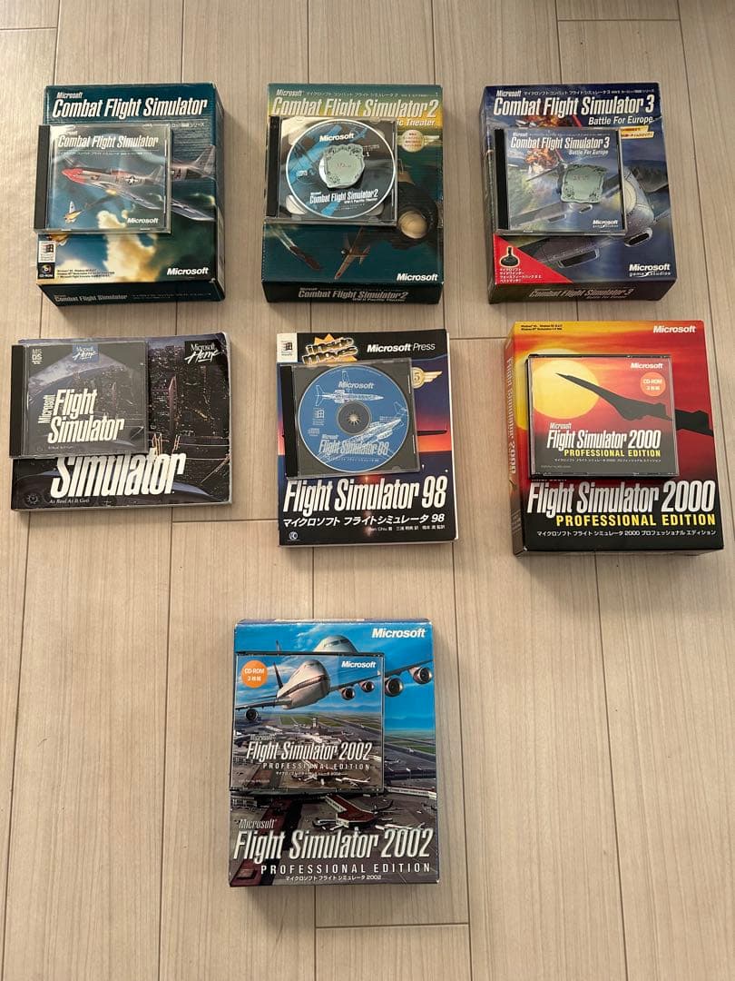 MSフライトシュミレーター初代、2000、2002 コンバットFS初代、2、3