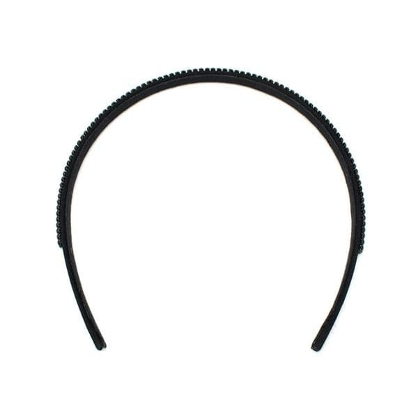 新品COMPLEX BIZ クリスタルメッシュヘアバンド カチューシャ ブラック