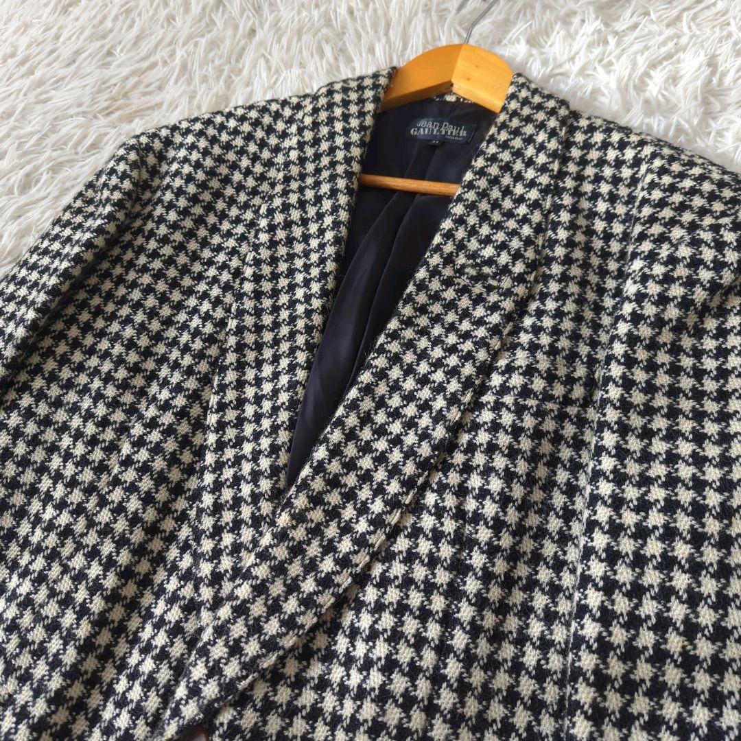JEAN PAUL GAULTIER テーラードジャケット ウール 千鳥 М