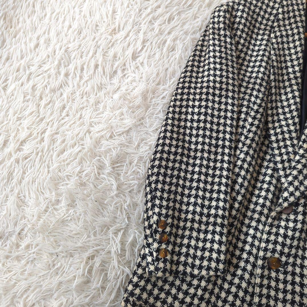 JEAN PAUL GAULTIER テーラードジャケット ウール 千鳥 М