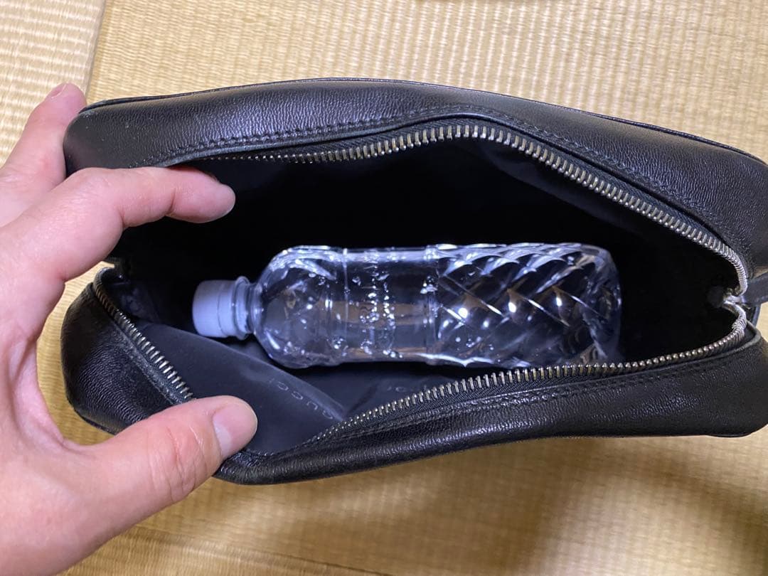 s*i様 GUCCI グッチ ブラック レザー ポーチ セカンドバッグ