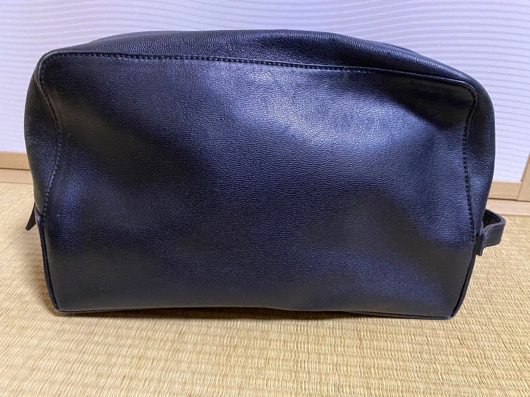 s*i様 GUCCI グッチ ブラック レザー ポーチ セカンドバッグ