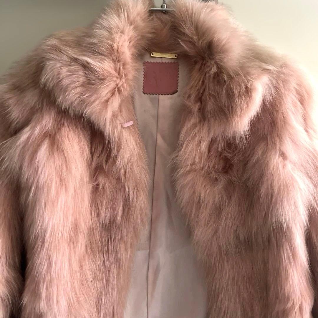 【レア】 Y2K ピンク ファーショートジャケット　本革　フェアリー　グランジ