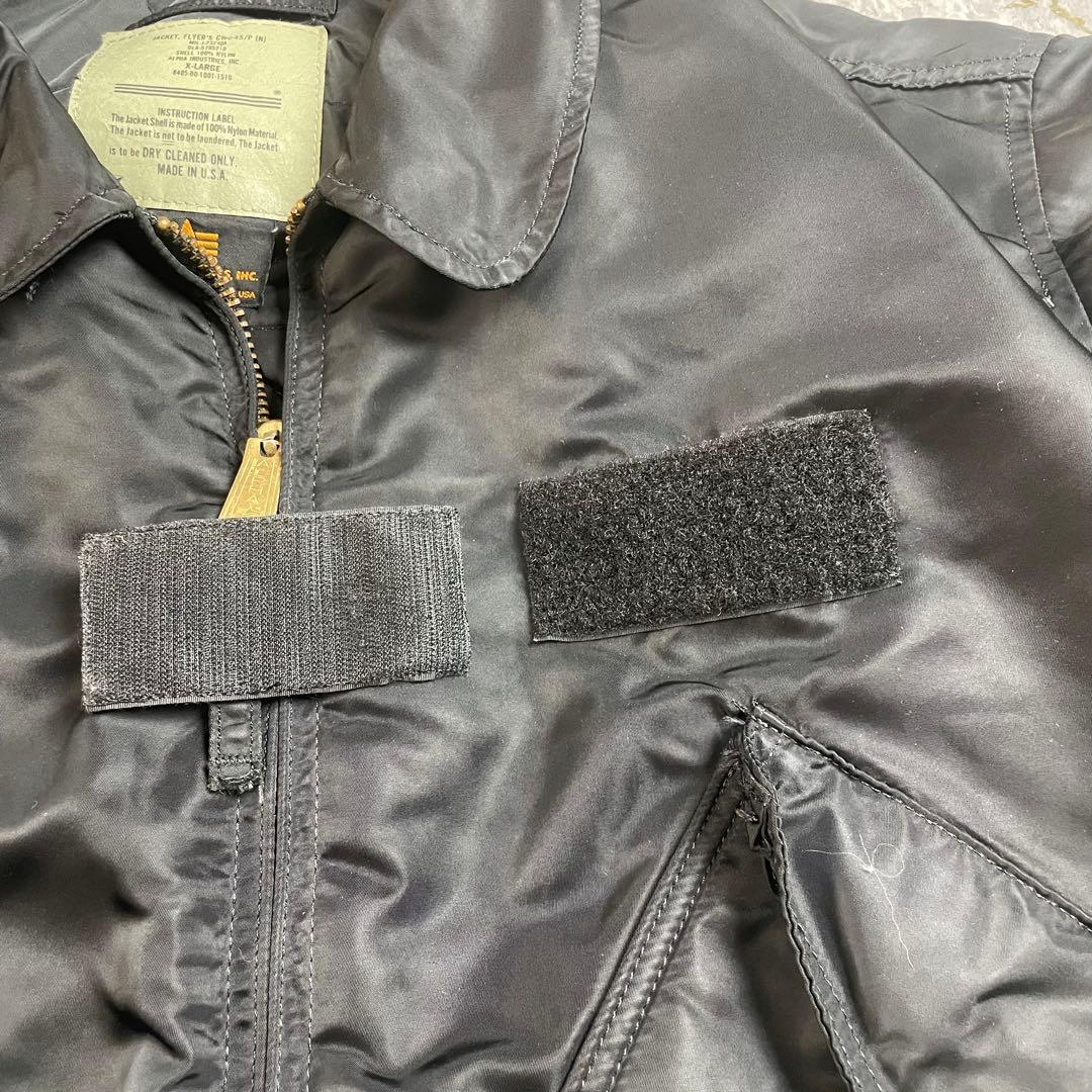 ALPHA 90s USA製 CWU45 /ma1 黒 XL