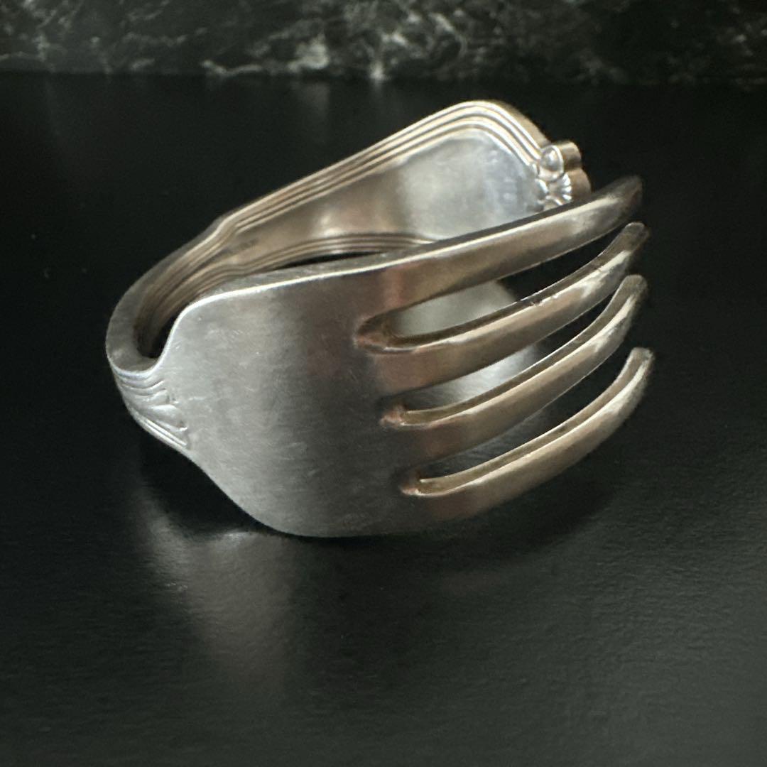 廃盤　オールド　ティファニー バングル　ブレス　フォーク　シルバー　カトラリー