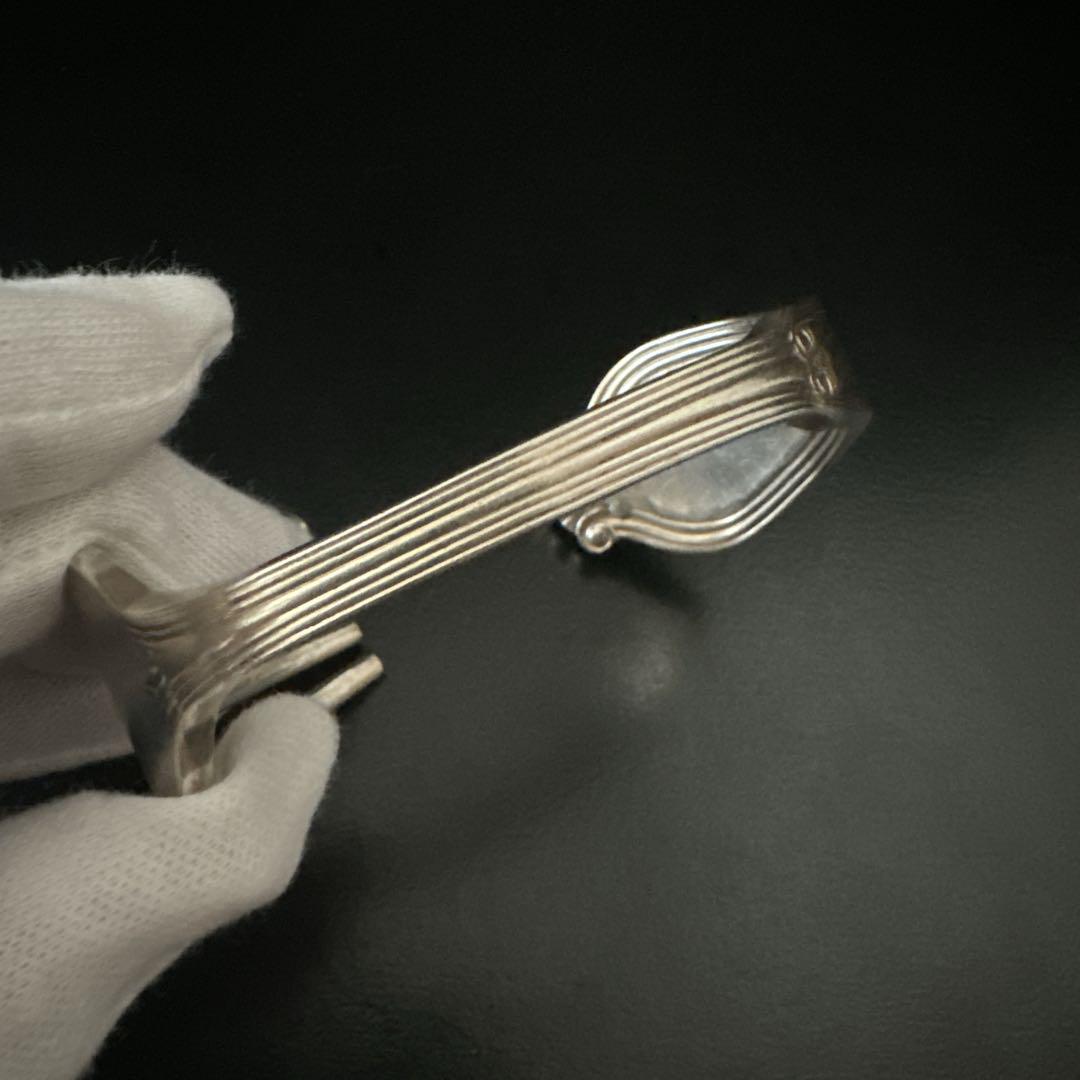 廃盤　オールド　ティファニー バングル　ブレス　フォーク　シルバー　カトラリー