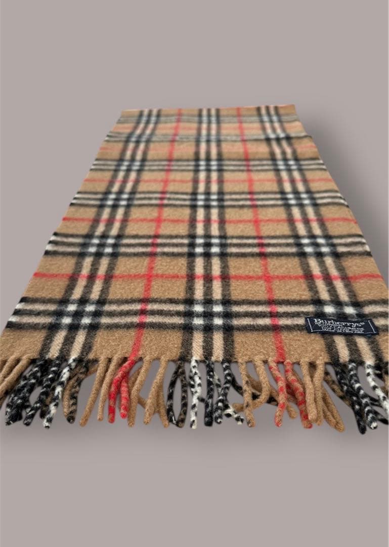 クリーニング済✨Burberrys カシミヤ100% ノバチェック マフラー