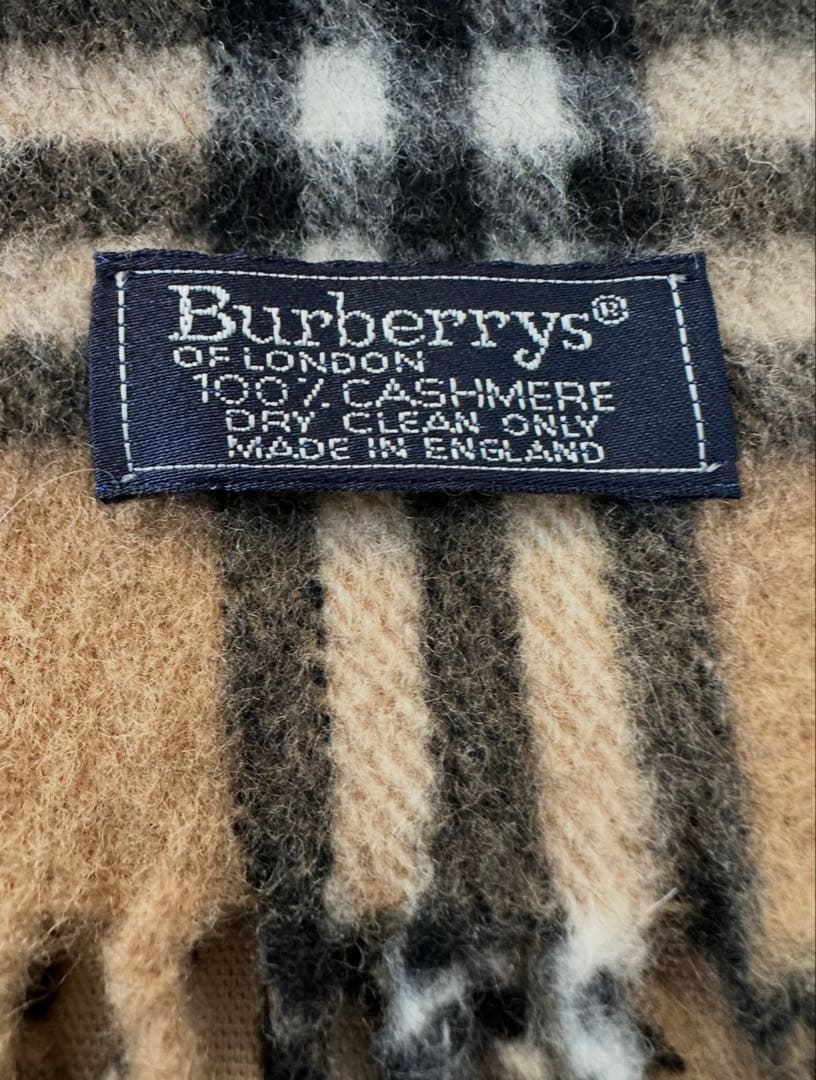 クリーニング済✨Burberrys カシミヤ100% ノバチェック マフラー
