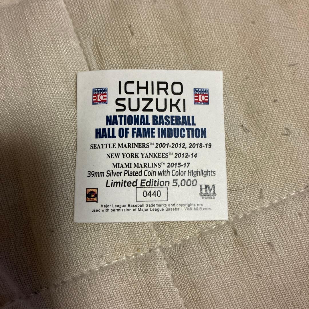 MLBイチロー殿堂入り銀2025世界5,000個限定シリアル番号0440