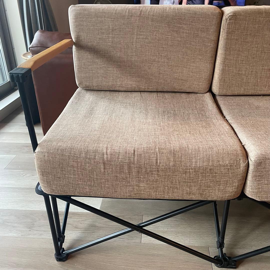 廃盤品　バルコニーで使用　LOGOS ロゴス グランベーシック グランプソファ2