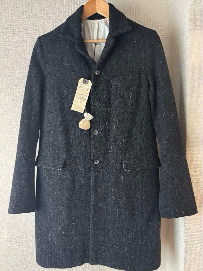 Bergfabel 黒 ウール ロングコート