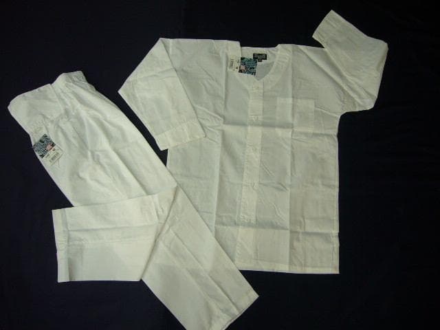 楽しく生きる男さん専用4セット　ダボシャツ上下白M寸　T/C