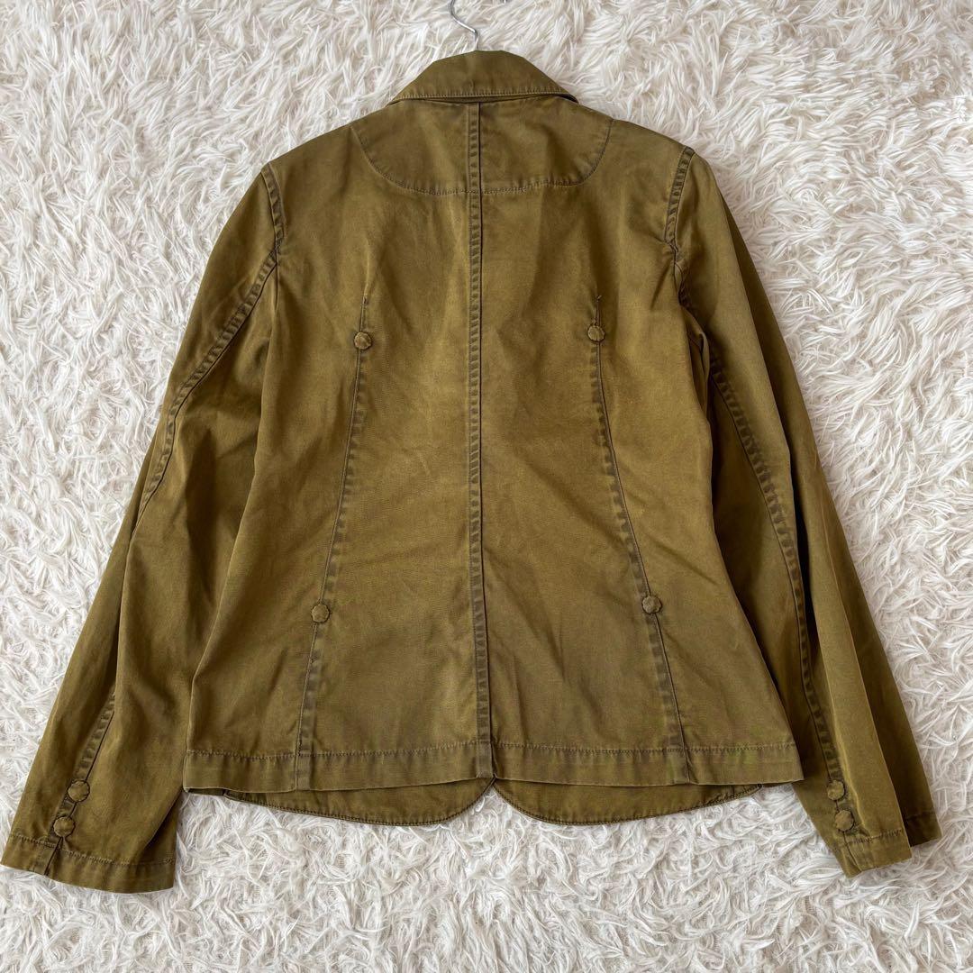 美品✨ Haat イッセイミヤケ テーラードジャケット コットン 2 カーキ