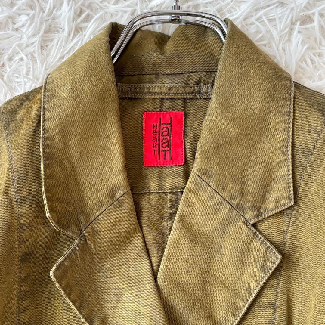 美品✨ Haat イッセイミヤケ テーラードジャケット コットン 2 カーキ