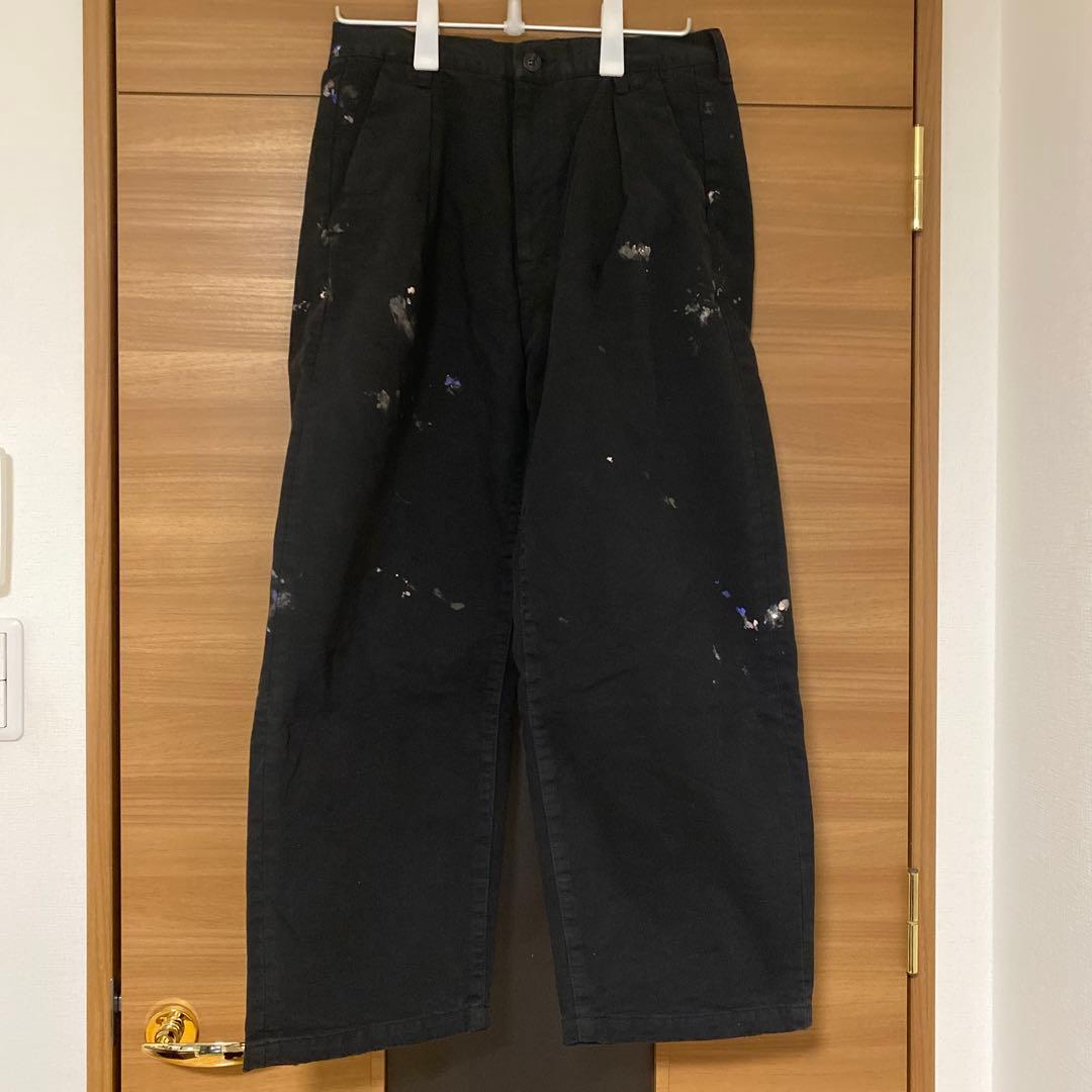 パンツ ANCELLM 24SS PAINT CHINO TROUSERS
