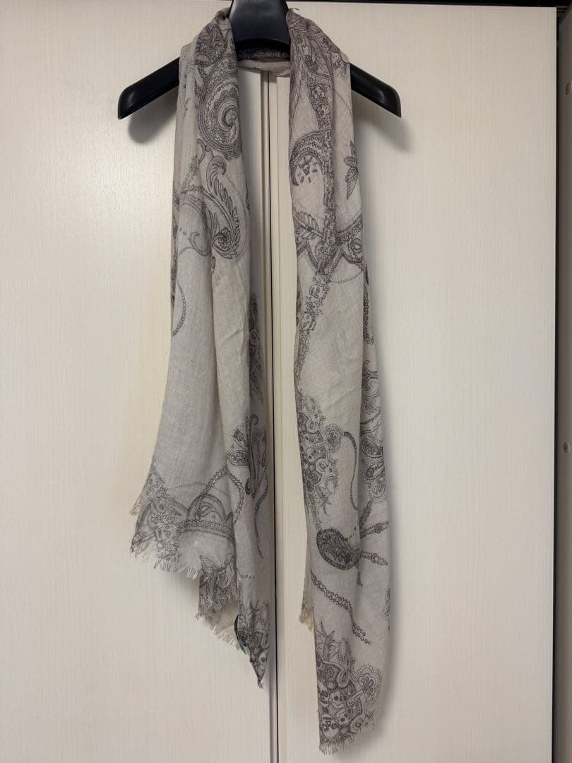 09SS BALMAIN バルマンオム カシミア シルク ストール マフラー