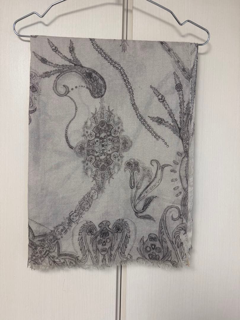 09SS BALMAIN バルマンオム カシミア シルク ストール マフラー