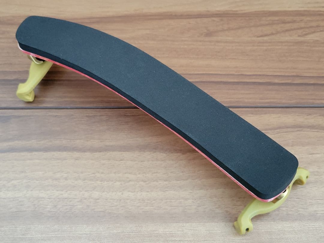 [試着のみ] KUN Bravo 限定品 ピンクのバラ柄 バイオリン肩当 4/4