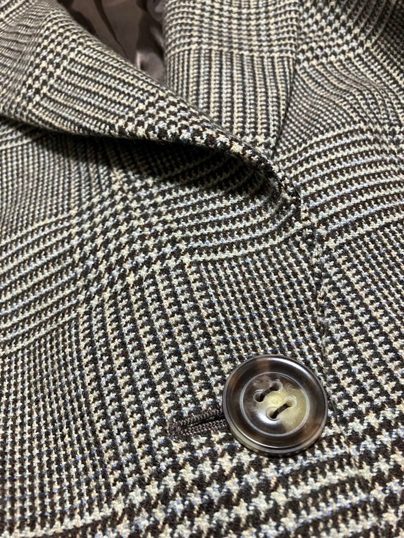 美品　ジョルジオ アルマーニ　ジャケット　グレンチェック柄　総柄　40