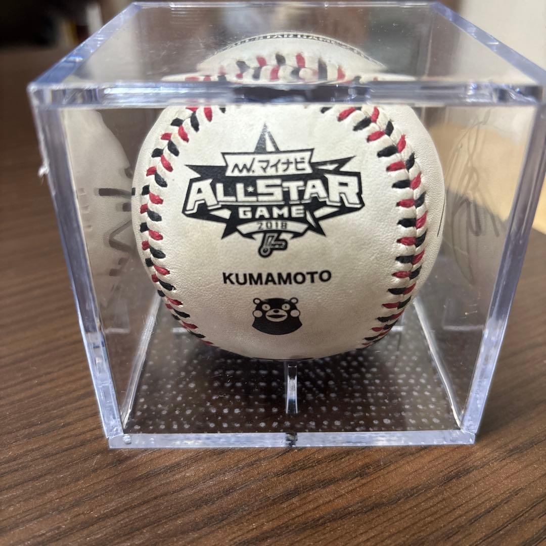 オールスターゲーム2018 熊本開催 記念ボール 4選手直筆サイン入り