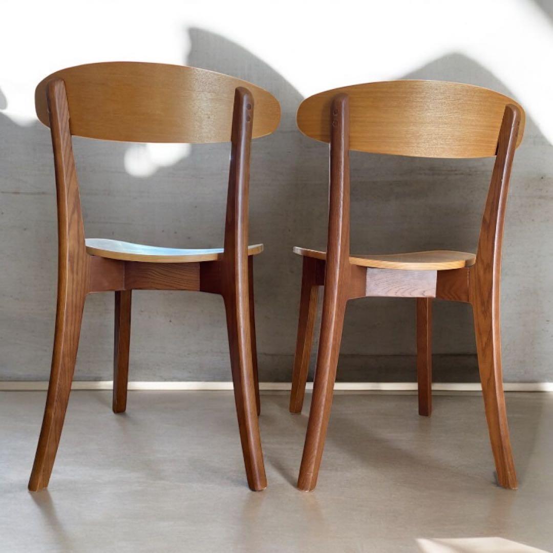 土日限定セール❗️ オーガ チェア ウッド（天然木イス) 　　　2脚セット