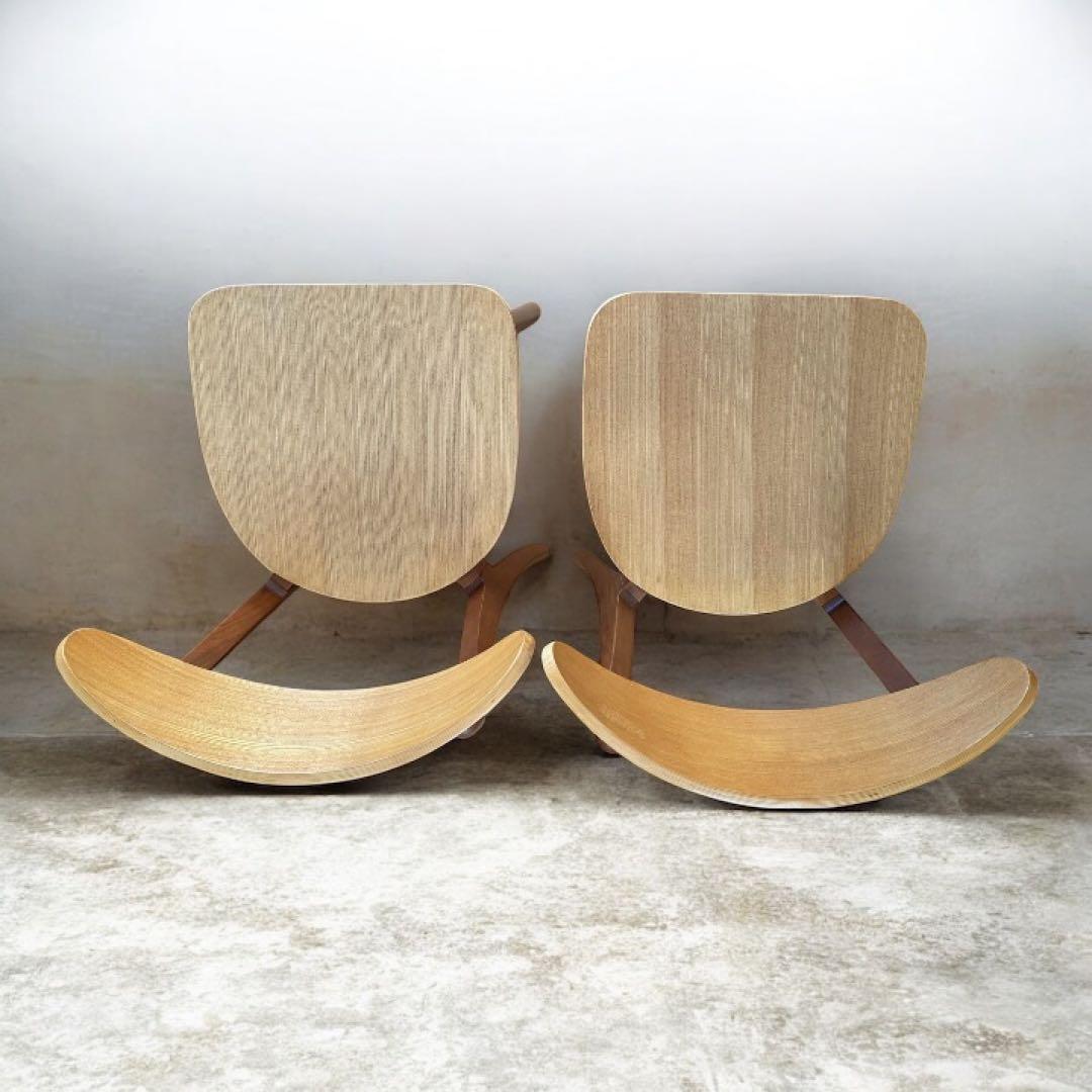 土日限定セール❗️ オーガ チェア ウッド（天然木イス) 　　　2脚セット