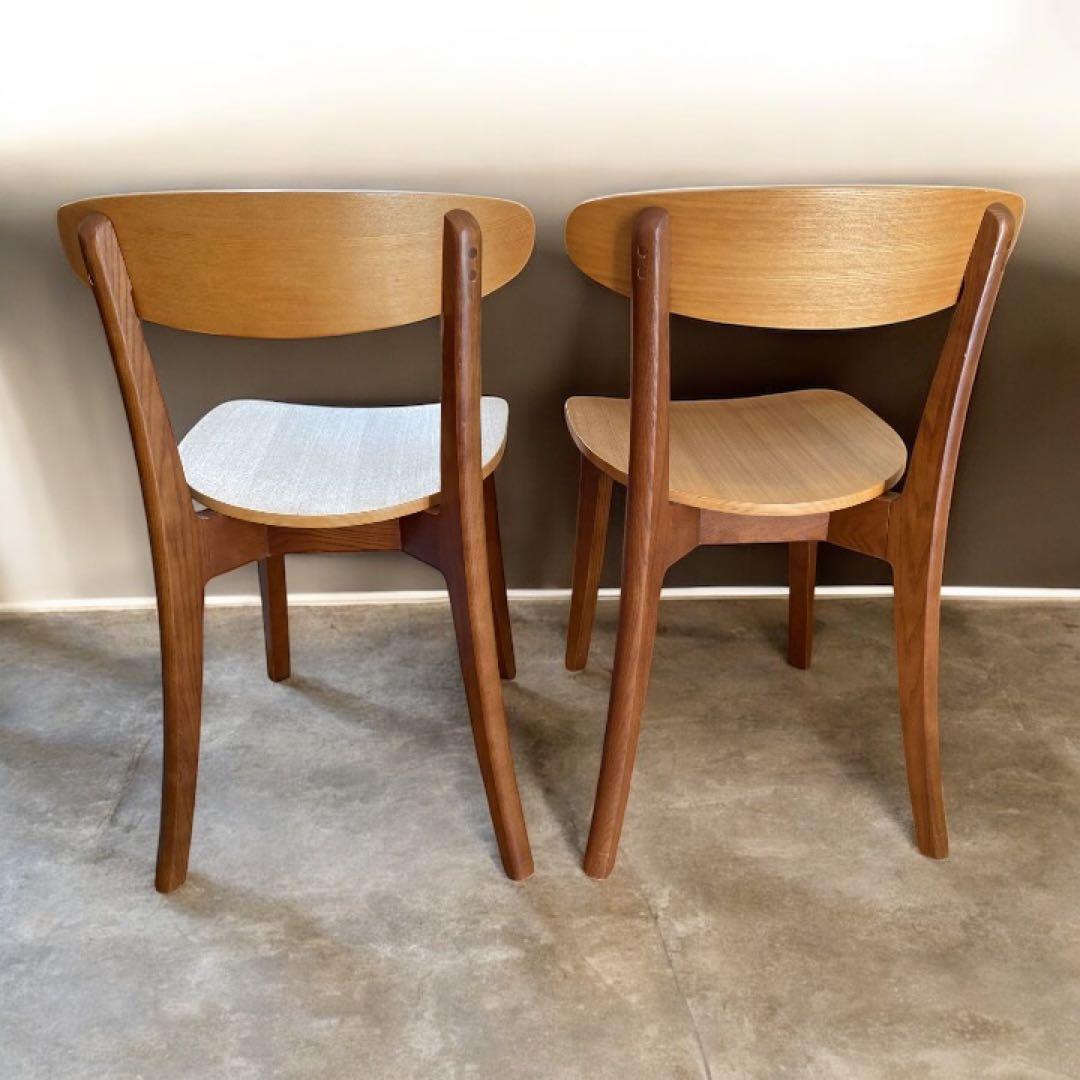土日限定セール❗️ オーガ チェア ウッド（天然木イス) 　　　2脚セット