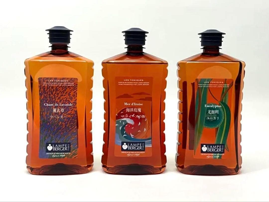 新品未開封★ランプベルジェ・オイル３本　ラベンダー　 エロイーズの海　ユーカリ