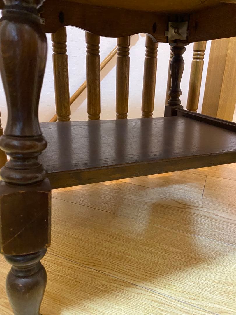 飛騨産業　ヴィンテージ サイドテーブル　ナラ　レトロ　昭和　53年製　最終価格