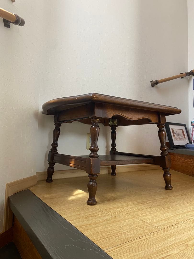 飛騨産業　ヴィンテージ サイドテーブル　ナラ　レトロ　昭和　53年製　最終価格