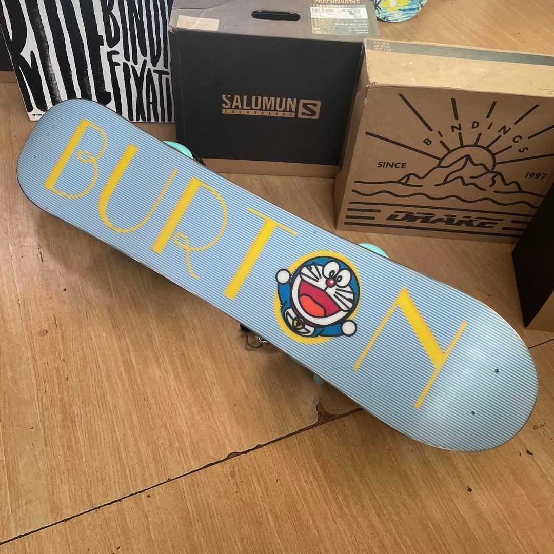 BURTON　キッズスノーボードセット　100cm　バートン　バイン付4点セット