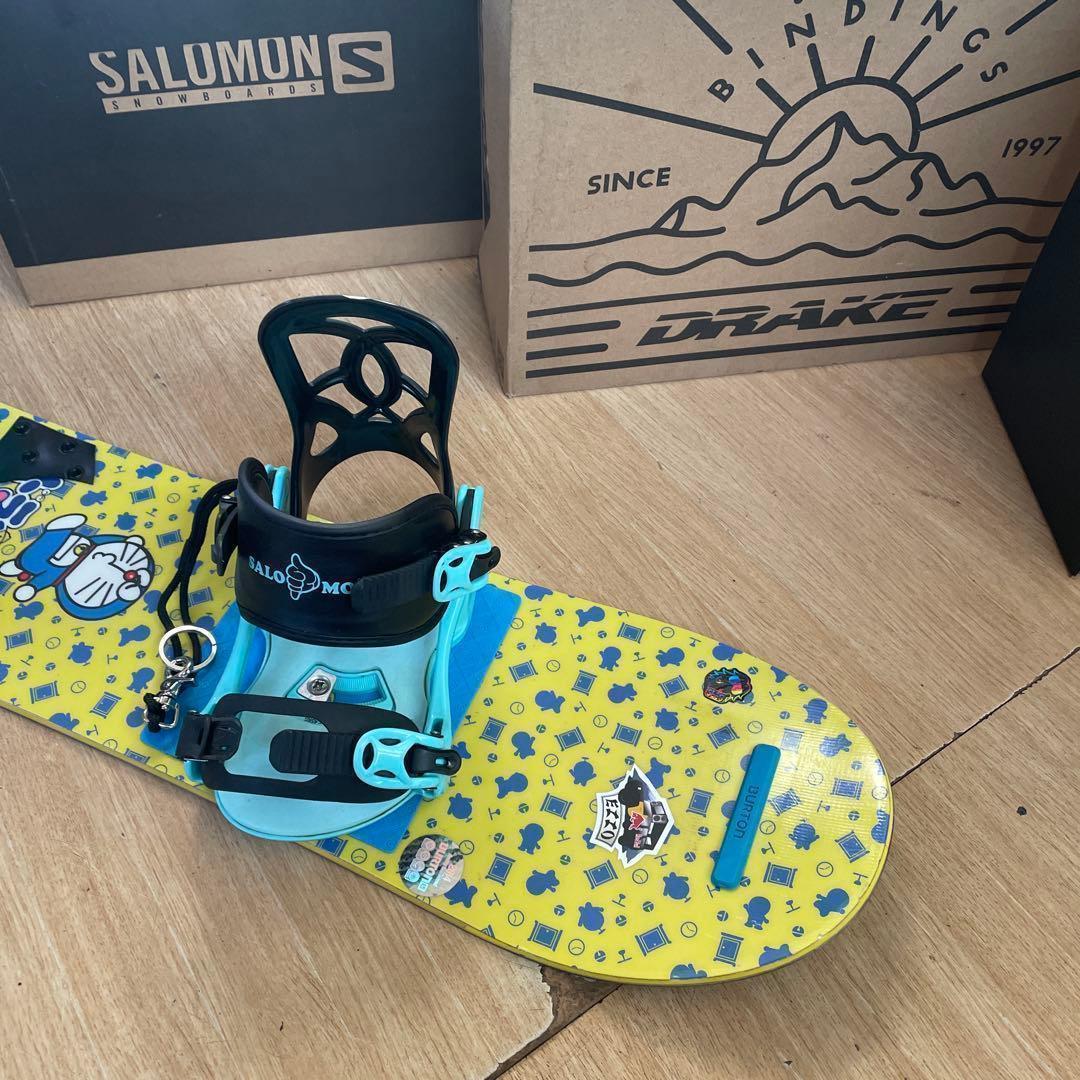 BURTON　キッズスノーボードセット　100cm　バートン　バイン付4点セット