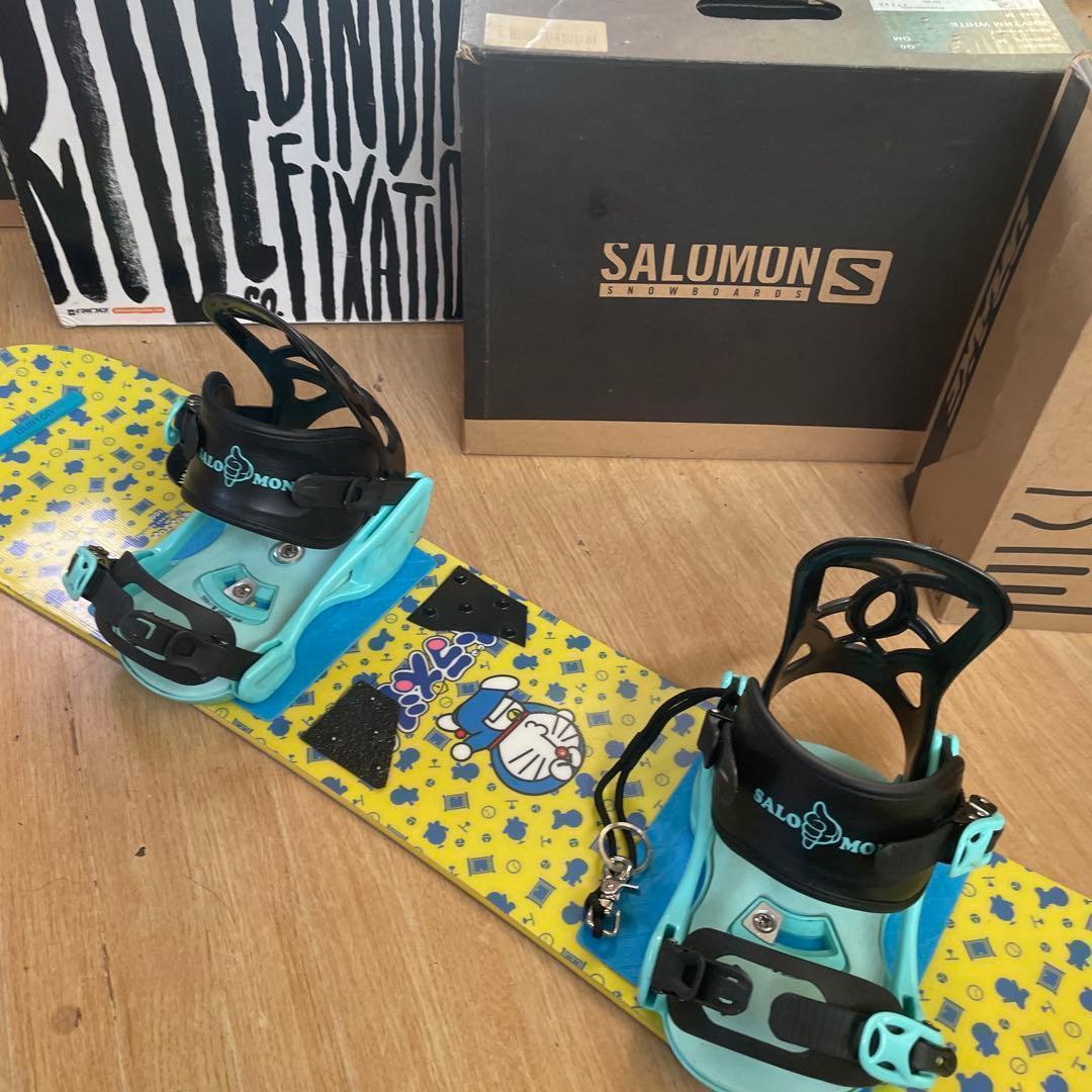 BURTON　キッズスノーボードセット　100cm　バートン　バイン付4点セット